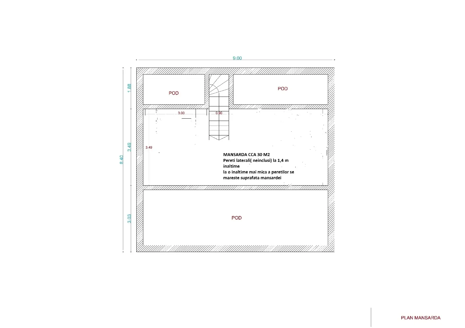 Proiecte case cu mansardă