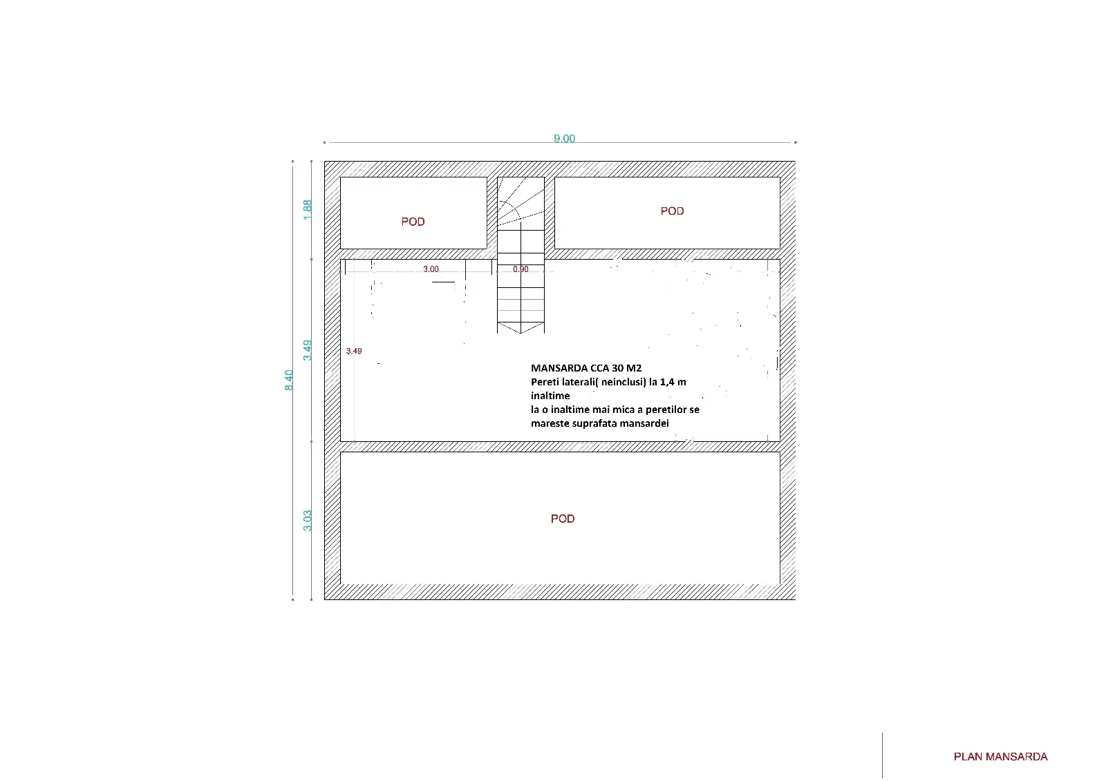 Proiect casă cu mansardă – idei de planuri și luminatoare